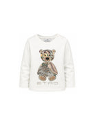 T-shirt per neonati Etro Kids bianca con ricamo orsetto sul davanti GZ8520 Z3672 102 ETRO KIDS 