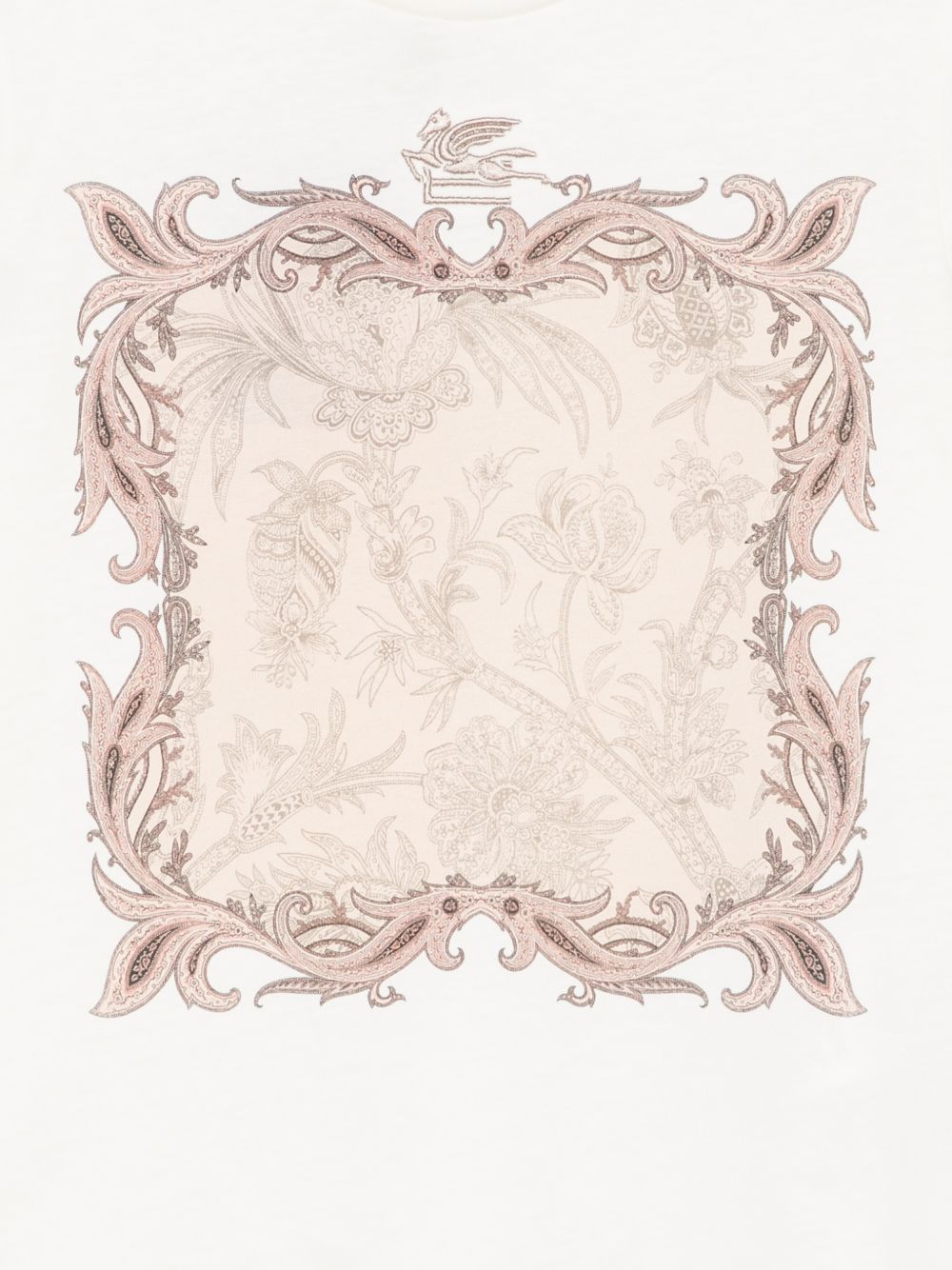 T-shirt per bambino Etro Kids bianca con stampa Paisley sul davanti GZ8A90 Z3672 102 ETRO KIDS 