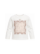 T-shirt per bambino Etro Kids bianca con stampa Paisley sul davanti GZ8A90 Z3672 102 ETRO KIDS 