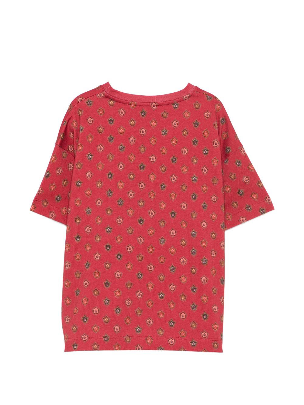 T-shirt per bambino Etro Kids rossa con stampa Paisley sul davanti GZ8H01 Z3693 52C ETRO KIDS 
