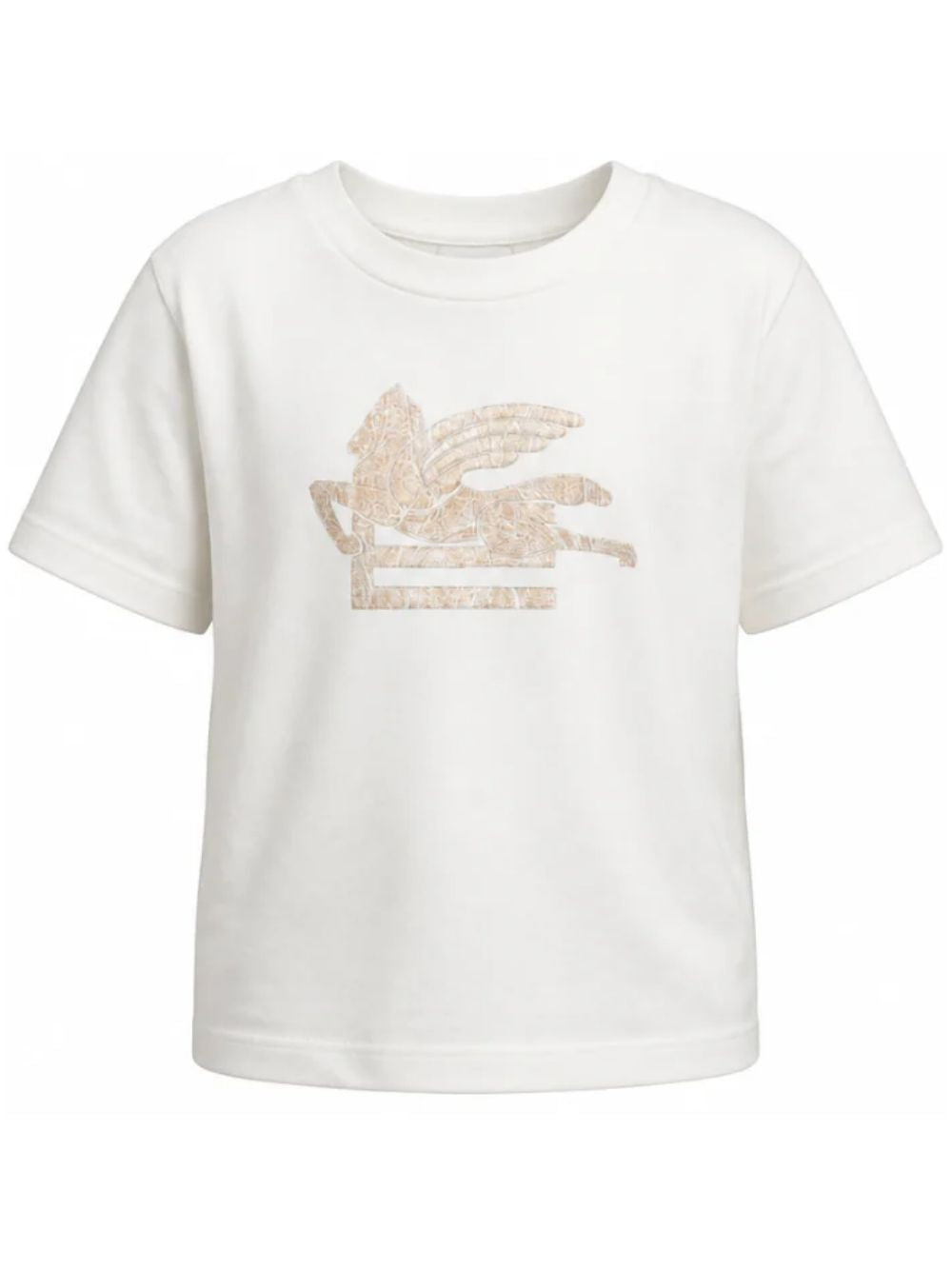 T-shirt per bambino Etro Kids bianca con motivo Pegaso GZ8H21 Z3672 102 ETRO KIDS 