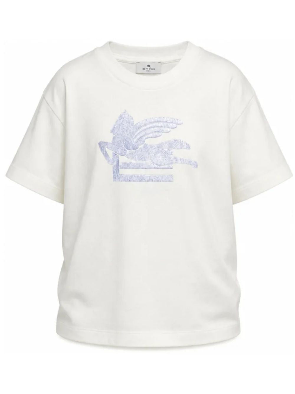 T-shirt per bambino Etro Kids bianca con motivo Pegaso GZ8H21 Z3672 102AZ ETRO KIDS 