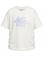 T-shirt per bambino Etro Kids bianca con motivo Pegaso GZ8H21 Z3672 102AZ ETRO KIDS 