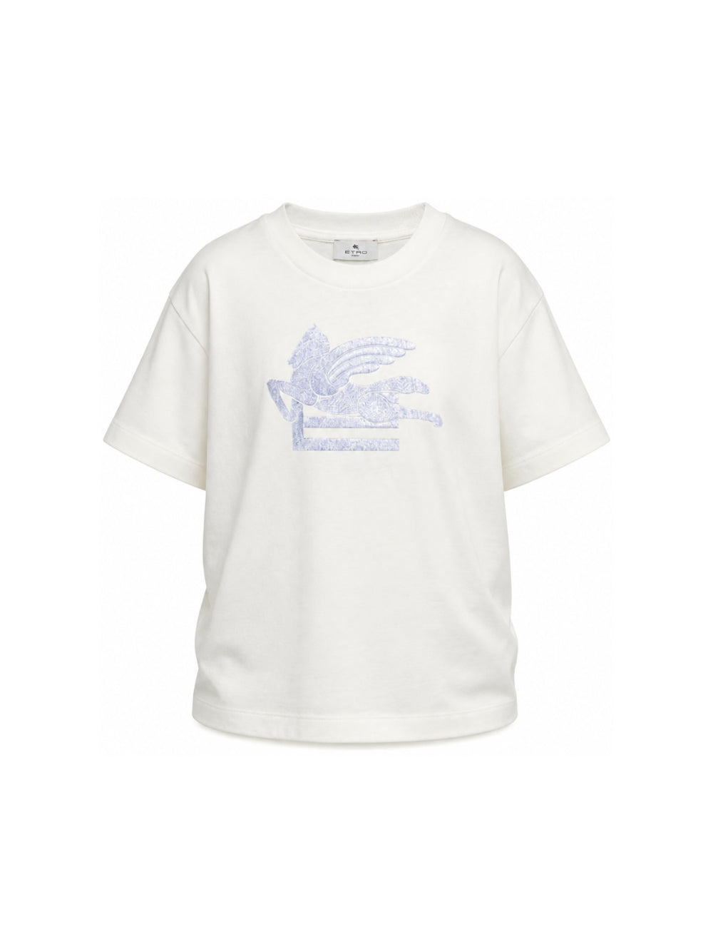T-shirt per bambino Etro Kids bianca con motivo Pegaso GZ8H21 Z3672 102AZ ETRO KIDS 