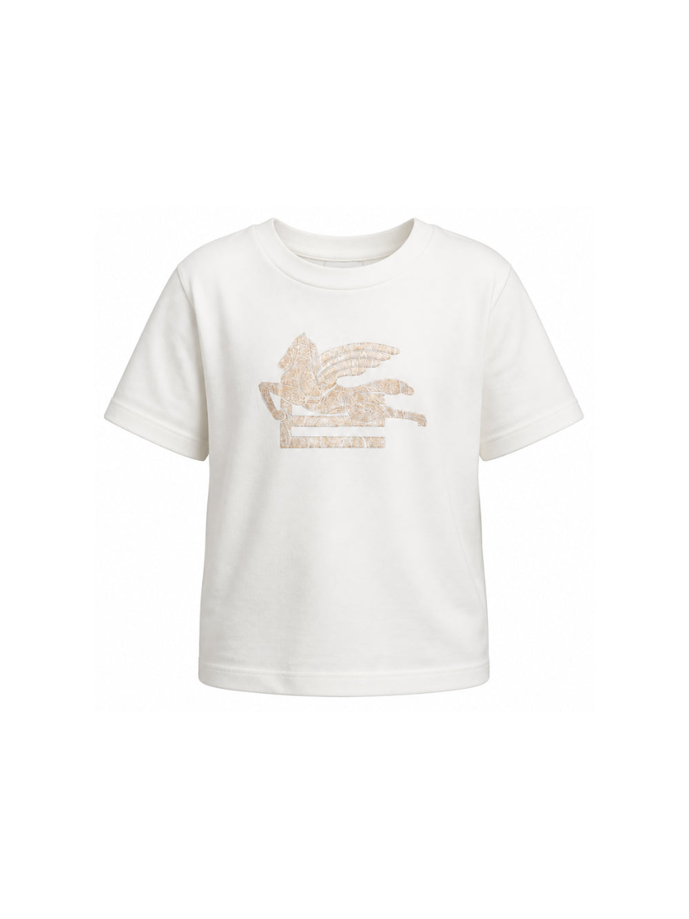 T-shirt per bambino Etro Kids bianca con motivo Pegaso GZ8H21 Z3672 102 ETRO KIDS 