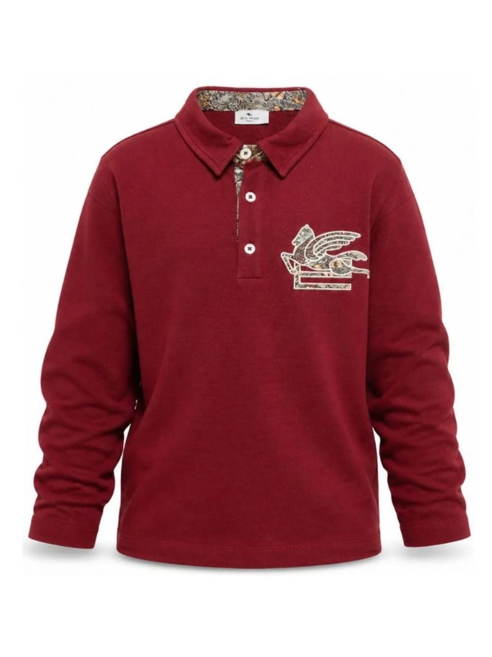 T-shirt per bambino Etro Kids rosso con colletto stile polo GZ8H41 Z0022 52C ETRO KIDS 