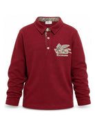 T-shirt per bambino Etro Kids rosso con colletto stile polo GZ8H41 Z0022 52C ETRO KIDS 
