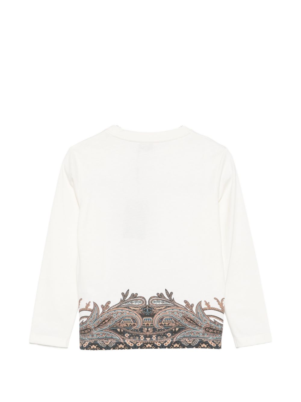 T-shirt per bambino Etro Kids bianca con stampa Paisley sul davanti GZ8H50 Z3672 102 ETRO KIDS 
