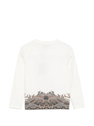 T-shirt per bambino Etro Kids bianca con stampa Paisley sul davanti GZ8H50 Z3672 102 ETRO KIDS 