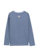 T-shirt per bambino Etro Kids blu con stampa Pegaso sul davanti GZ8H70 Z3693 617BG ETRO KIDS 