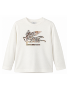 T-shirt per bambino Etro Kids bianca con dettaglio Pegaso sul davanti GZ8P40 Z3672 102 ETRO KIDS 