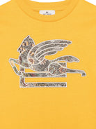 T-shirt per bambino Etro Kids gialla con dettaglio Pegaso sul davanti GZ8P40 Z3672 216 ETRO KIDS 
