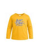 T-shirt per bambino Etro Kids gialla con dettaglio Pegaso sul davanti GZ8P40 Z3672 216 ETRO KIDS 