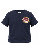T-shirt per bambino Etro Kids blu con ricamo Pegaso sul davanti GZ8P51 Z3672 617 ETRO KIDS 