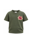 T-shirt per bambino Etro Kids verde con ricamo Pegaso sul davanti GZ8P51 Z3672 70J ETRO KIDS 