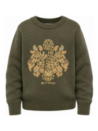 Maglione per bambino Etro Kids verde con design lavorato a maglia GZ9A20 Z4117 817 ETRO KIDS 