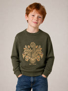 Maglione per bambino Etro Kids verde con design lavorato a maglia GZ9A20 Z4117 817 ETRO KIDS 