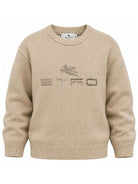 Maglione per bambino Etro Kids beige con logo sul davanti GZ9P10 Z2312 114 ETRO KIDS 