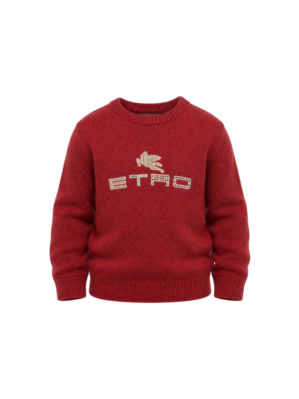 Maglione per bambino Etro Kids rosso con logo ricamato sul davanti GZ9P10 Z2808 840 ETRO KIDS 