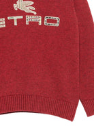 Maglione per bambino Etro Kids rosso con logo ricamato sul davanti GZ9P10 Z2808 840 ETRO KIDS 