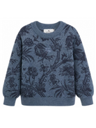 Maglione per bambino Etro Kids blu con motivo a intarsio floreale GZ9P20 W0198 833 ETRO KIDS 