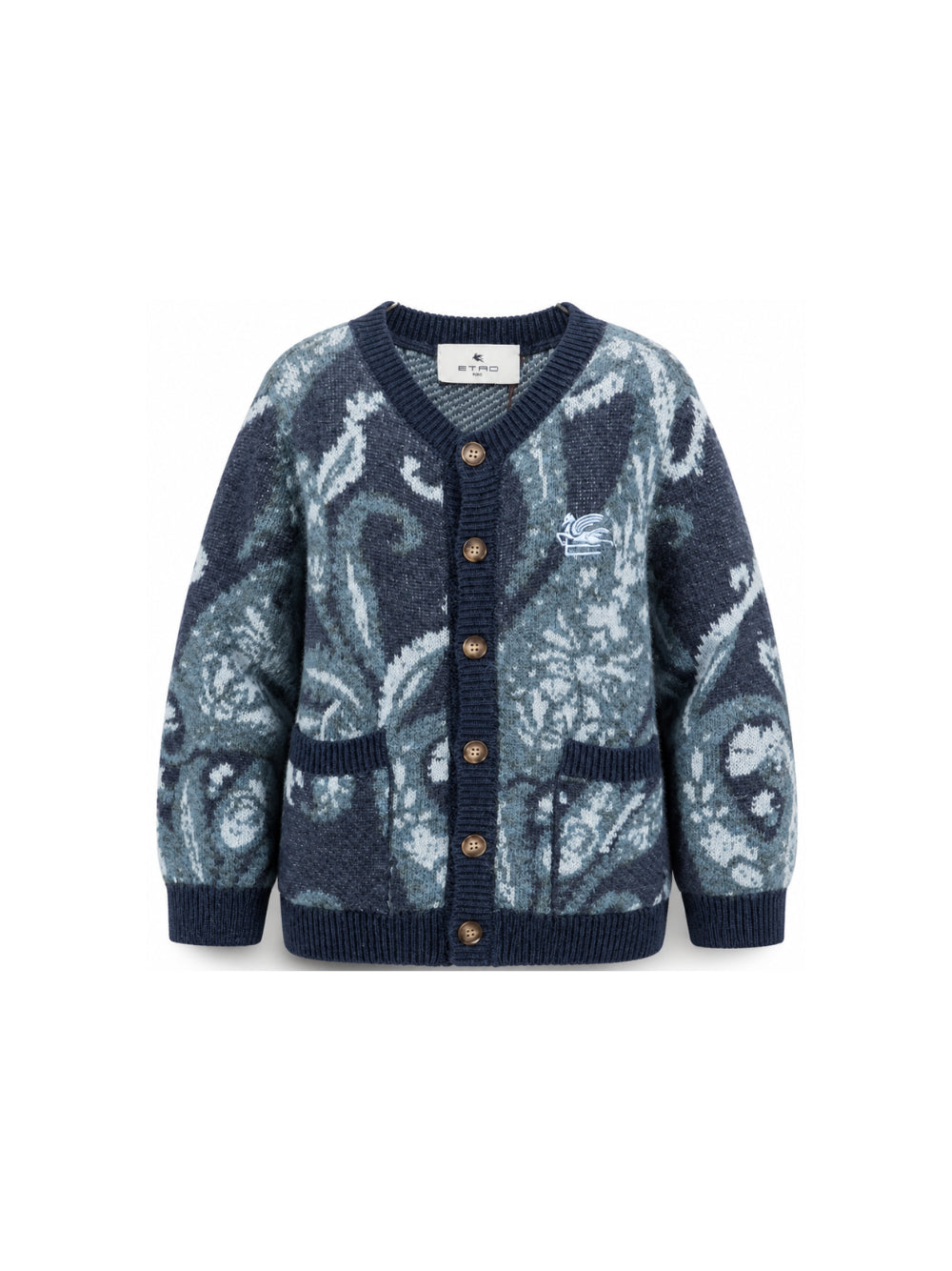 Cardigan per bambino Etro Kids blucon stampa Paisley all-over GZ9P30 W0002 617 ETRO KIDS 