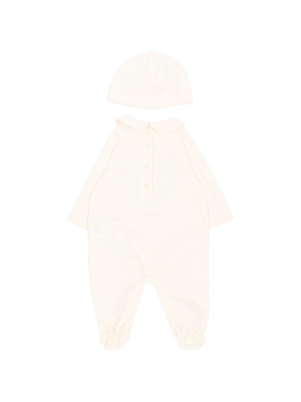 Set tutina e berretto per neonati Etro Kids bianco con orsetto stampato a paisley GZB530 Z3672 102 ETRO KIDS 