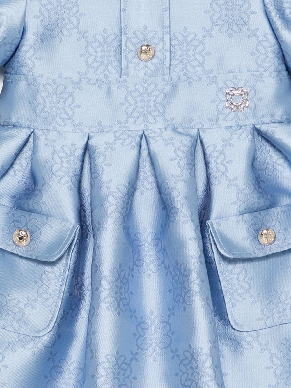 Abito per neonata Elie Saab Kids azzurro con motivo floreale EGAB042TS1133 LTB ElIE SAAB KIDS 