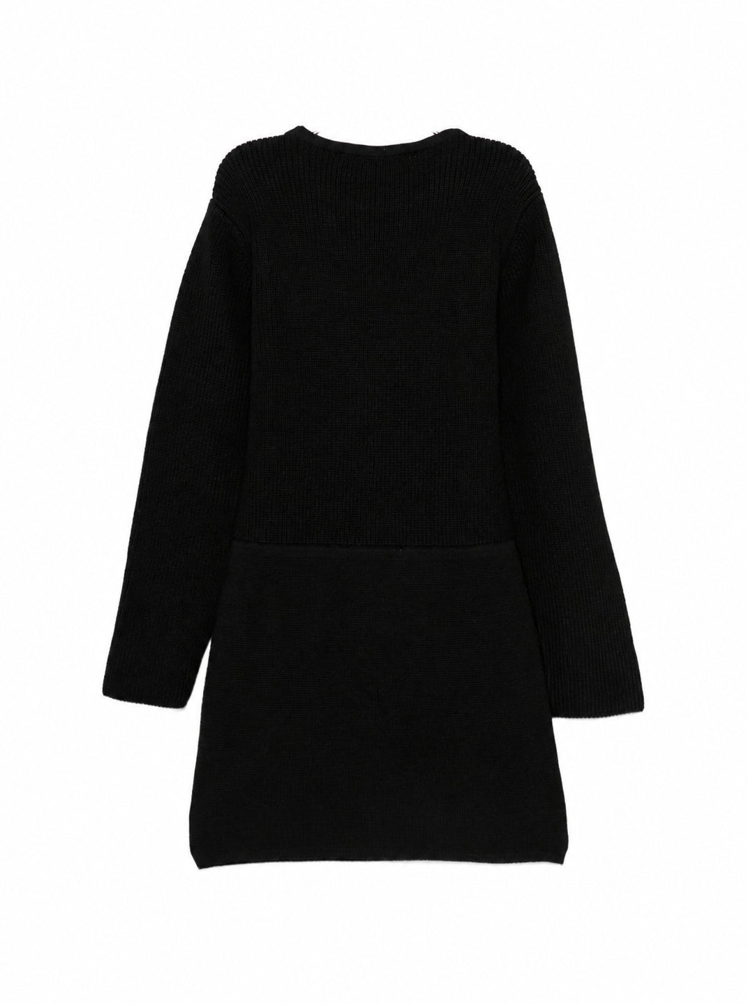 Abito per bambina Elisabetta Franchi La Mia Bambina nero con dettagli color oro EFAB681CFL159 N101 ElISABETTA FRANCHI KIDS 