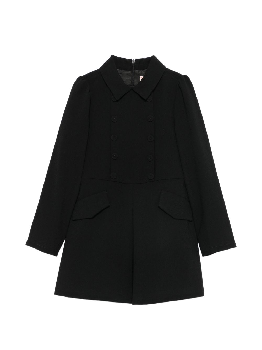 Abito per bambina Elisabetta Franchi La Mia Bambina nero doppiopetto con chiusura a bottoni EFAB6820GA022 N000 ElISABETTA FRANCHI KIDS 
