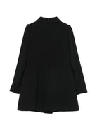 Abito per bambina Elisabetta Franchi La Mia Bambina nero doppiopetto con chiusura a bottoni EFAB6820GA022 N000 ElISABETTA FRANCHI KIDS 