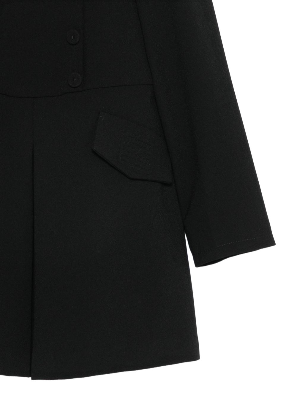 Abito per bambina Elisabetta Franchi La Mia Bambina nero doppiopetto con chiusura a bottoni EFAB6820GA022 N000 ElISABETTA FRANCHI KIDS 
