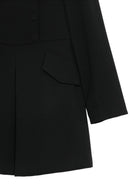 Abito per bambina Elisabetta Franchi La Mia Bambina nero doppiopetto con chiusura a bottoni EFAB6820GA022 N000 ElISABETTA FRANCHI KIDS 