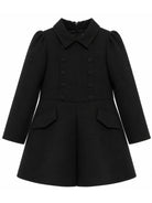 Abito per bambina Elisabetta Franchi La Mia Bambina nero doppiopetto con chiusura a bottoni EFAB6820GA022 N000 ElISABETTA FRANCHI KIDS 