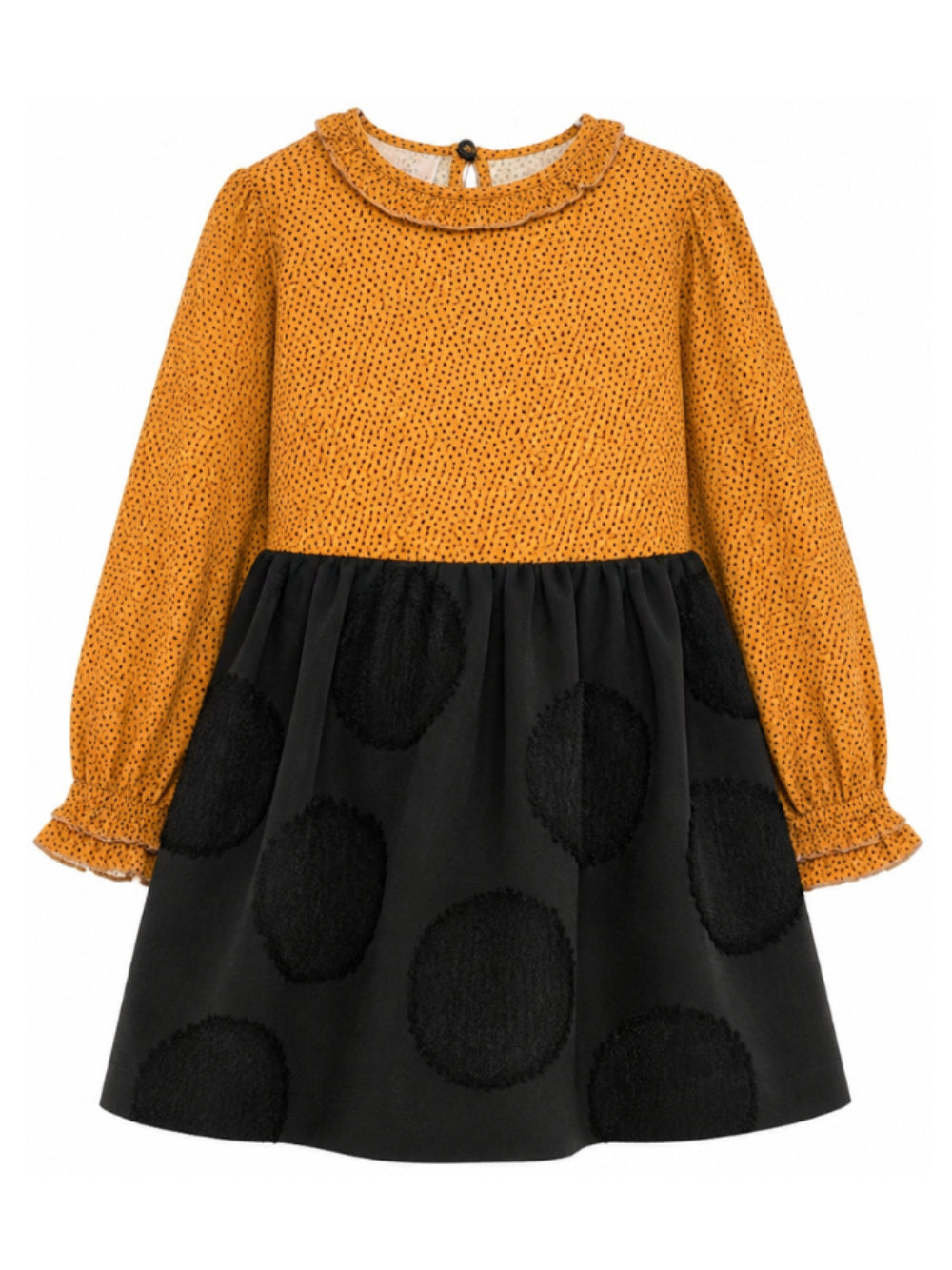 Abito per bambina Elisabetta Franchi La Mia Bambina multicolore con design a pois EFAB6960VI043 D586 ElISABETTA FRANCHI KIDS 