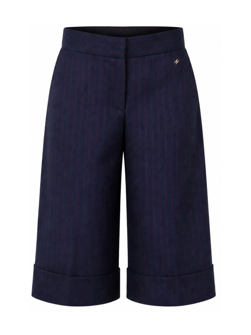 Pantaloni per bambina Elisabetta Franchi La Mia Bambina blu con design gessato EFBE0880ML029 D213 ElISABETTA FRANCHI KIDS 