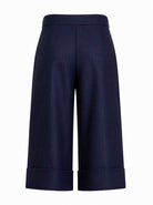 Pantaloni per bambina Elisabetta Franchi La Mia Bambina blu con design gessato EFBE0880ML029 D213 ElISABETTA FRANCHI KIDS 