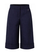 Pantaloni per bambina Elisabetta Franchi La Mia Bambina blu con design gessato EFBE0880ML029 D213 ElISABETTA FRANCHI KIDS 