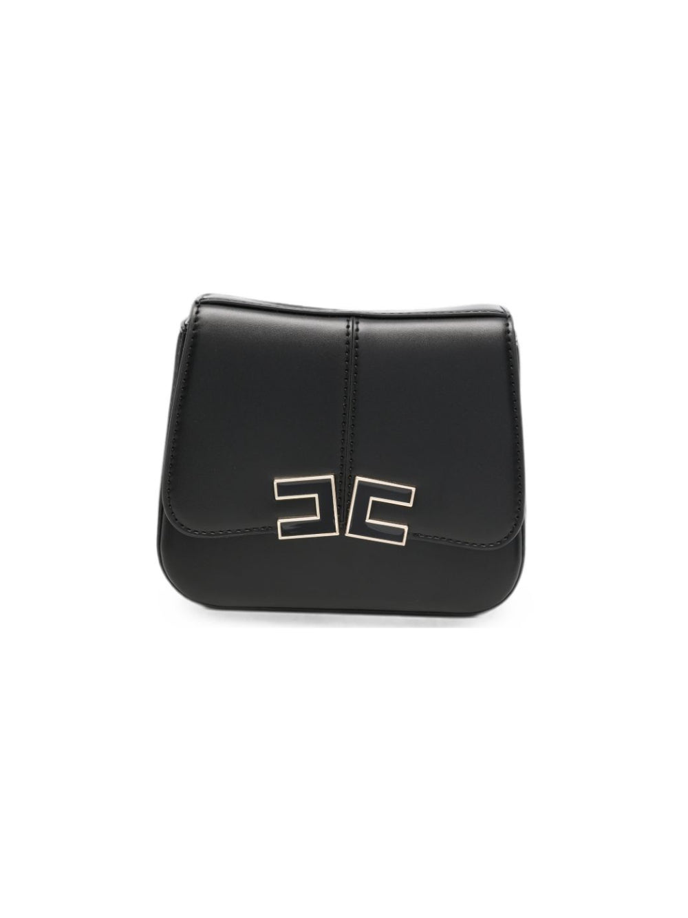 Borsa per bambina Elisabetta Franchi La Mia Bambina nera con placca logo sul davanti EFBO118CTV025 N000 ElISABETTA FRANCHI KIDS 