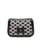 Borsa per bambina Elisabetta Franchi La Mia Bambina bianca e nera con monogramma all-over EFBO119CGA039 D599 ElISABETTA FRANCHI KIDS 