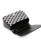 Borsa per bambina Elisabetta Franchi La Mia Bambina bianca e nera con monogramma all-over EFBO119CGA039 D599 ElISABETTA FRANCHI KIDS 