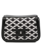 Borsa per bambina Elisabetta Franchi La Mia Bambina bianca e nera con monogramma all-over EFBO119CGA039 D599 ElISABETTA FRANCHI KIDS 