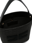 Borsa a spalla per bambina Elisabetta Franchi La Mia Bambina nera con monogramma all-over EFBO121CTV157 N000 ElISABETTA FRANCHI KIDS 