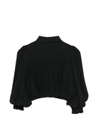 Camicia per bambina Elisabetta Franchi La Mia Bambina nero con logo EFCA2940VI011 N105 ElISABETTA FRANCHI KIDS 
