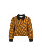 Camicia per bambina Elisabetta Franchi La Mia Bambina multicolore con monogramma all-over EFCA3020VI044 D586 ElISABETTA FRANCHI KIDS 