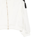 Felpa per bambina Elisabetta Franchi La Mia Bambina bianca con inserti in colore nero EFFE175CFF017 0077 ElISABETTA FRANCHI KIDS 