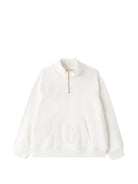 Felpa per bambina Elisabetta Franchi la Mia bambina Kids bianca corta con ricamo EFFE176CFF017 0067 ElISABETTA FRANCHI KIDS 
