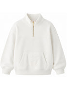 Felpa per bambina Elisabetta Franchi la Mia Bambina bianca corta con ricamo EFFE176CFF017 0067 ElISABETTA FRANCHI KIDS 