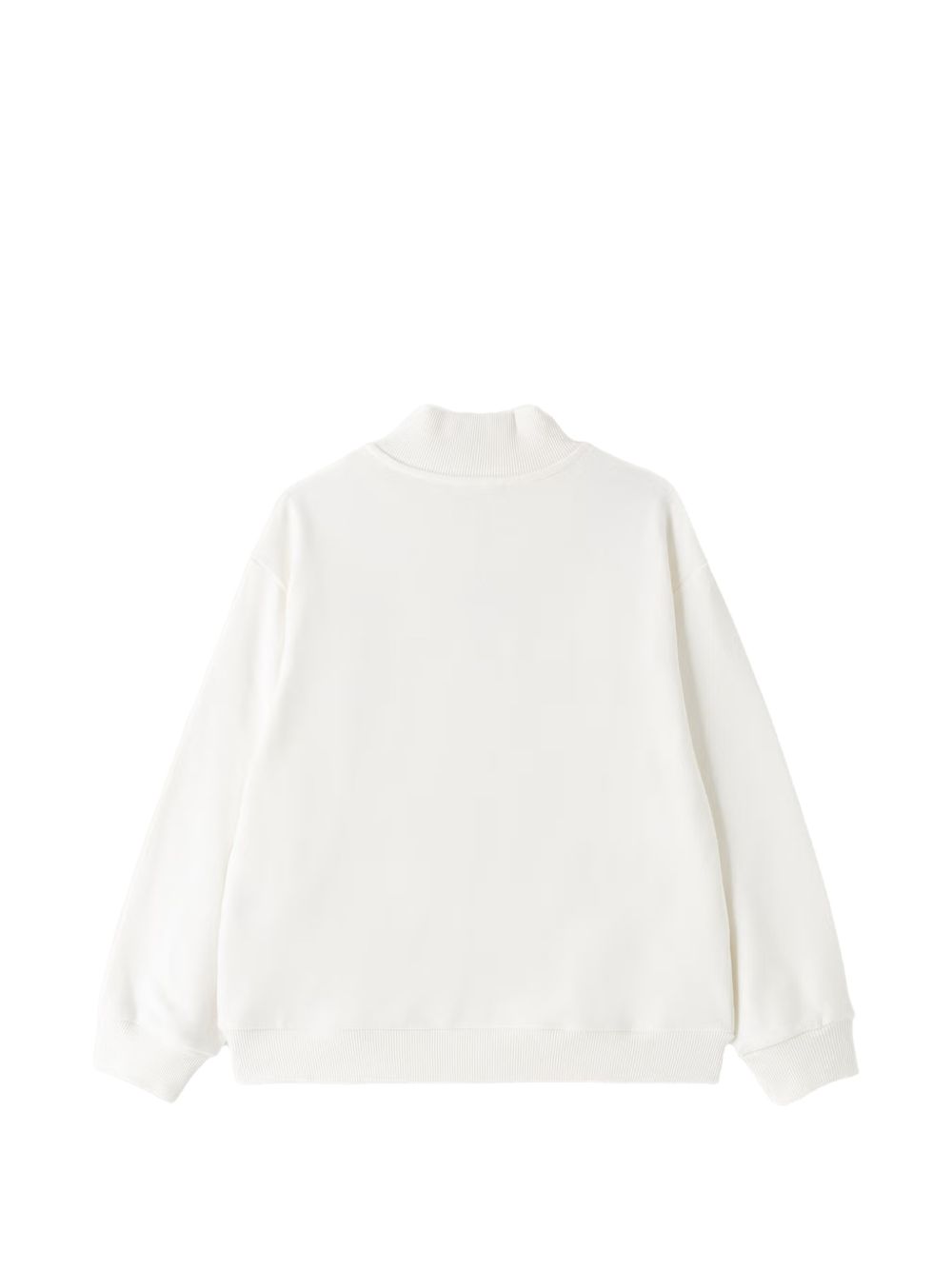 Felpa per bambina Elisabetta Franchi la Mia Bambina bianca corta con ricamo EFFE176CFF017 0067 ElISABETTA FRANCHI KIDS 