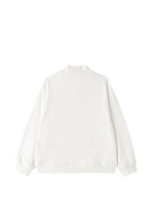 Felpa per bambina Elisabetta Franchi la Mia Bambina bianca corta con ricamo EFFE176CFF017 0067 ElISABETTA FRANCHI KIDS 